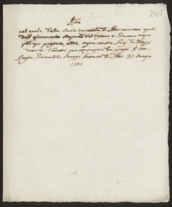 S. 012, perg. 0245 (Instrumentum abilitationis et absolutionis, 1501 marzo 31)
