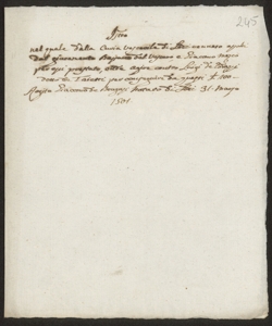 S. 012, perg. 0245 (Instrumentum abilitationis et absolutionis, 1501 marzo 31)