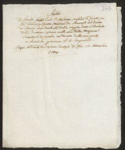 S. 012, perg. 0263 (Instrumentum investiturarae libellariae, 1509 settembre 25)