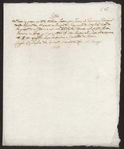 S. 012, perg. 0275 (Instrumentum solutionis et venditionis, 1520 maggio 26)