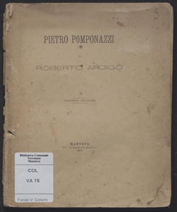 Pietro Pomponazzi / di Roberto Ardigò