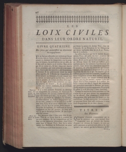 Les loix civiles dans leur ordre naturel; le Droit public, et Legum delectus. Par m. Domat, avocat du Roi ... Tome premier <- second> - V. 2