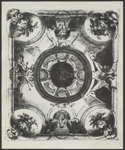Disegno - quadratura per soffitto - Raccolta Martinelli vol. IX - Milano Civiche Raccolte d'arte