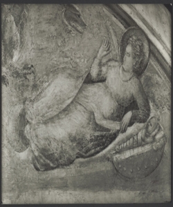 Affresco - Storie di S. Giovanni Evangelista - Visione a Patmos - Giotto - Firenze - Chiesa di Santa Croce - Cappella Peruzzi