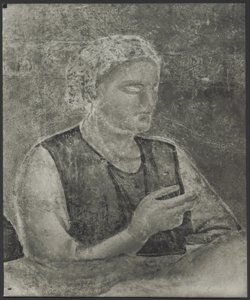 Affresco - Storie di S. Giovanni Battista, Nascita del Battista - Giotto - Firenze - Chiesa di Santa Croce - Cappella Peruzzi