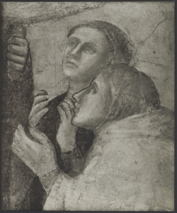 Affresco - Storie di S. Giovanni Evangelista - Resurrezione di Drusiana - Giotto - Firenze - Chiesa di Santa Croce - Cappella Peruzzi