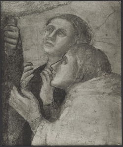 Affresco - Storie di S. Giovanni Evangelista - Resurrezione di Drusiana - Giotto - Firenze - Chiesa di Santa Croce - Cappella Peruzzi