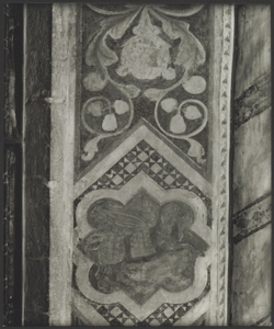 Affresco - Storie di S. Giovanni Battista e S. Giovanni Evangelista - Motivo decorativo - Giotto - Firenze - Chiesa di Santa Croce - Cappella Peruzzi