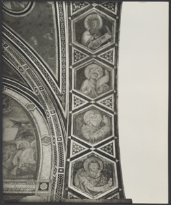 Affresco - Decorazioni di volta e sottarco di ingresso - Giotto - Firenze - Chiesa di Santa Croce - Cappella Peruzzi