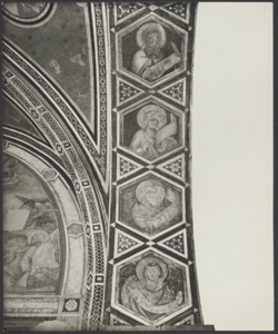 Affresco - Decorazioni di volta e sottarco di ingresso - Giotto - Firenze - Chiesa di Santa Croce - Cappella Peruzzi