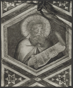 Affresco - Decorazioni del sottarco di ingresso - Giotto - Firenze - Chiesa di Santa Croce - Cappella Peruzzi