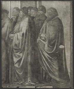 Affresco - Storie di S. Giovanni Evangelista - Resurrezione di Drusiana - Giotto - Firenze - Chiesa di Santa Croce - Cappella Peruzzi