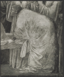 Affresco - Storie di S. Giovanni Evangelista - Resurrezione di Drusiana - Giotto - Firenze - Chiesa di Santa Croce - Cappella Peruzzi
