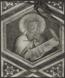 Affresco - Decorazioni del sottarco di ingresso - Giotto - Firenze - Chiesa di Santa Croce - Cappella Peruzzi