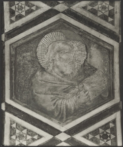 Affresco - Decorazioni del sottarco di ingresso - Giotto - Firenze - Chiesa di Santa Croce - Cappella Peruzzi