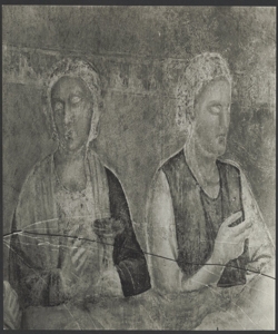 Affresco - Storie di S. Giovanni Battista - Nascita del Battista - Giotto - Firenze - Chiesa di Santa Croce - Cappella Peruzzi