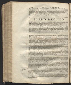 Gli annali di Mantoua scritti da Scipione Agnello Maffei vescouo di Casale, e dedicati all'altezza serenissima di Ferdinando Carlo duca di Mantoua, Monferrato, Niuers, Vmena, Retel, &c